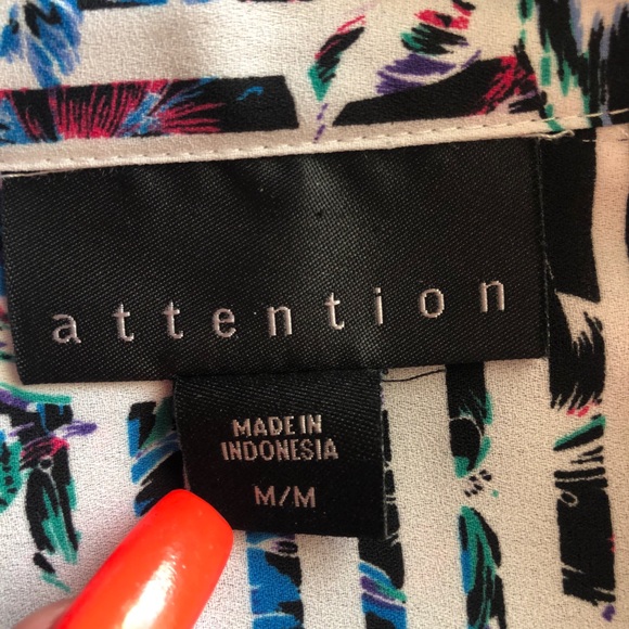 Women’s ATTENTION multicolored M/M - Picture 6 of 7